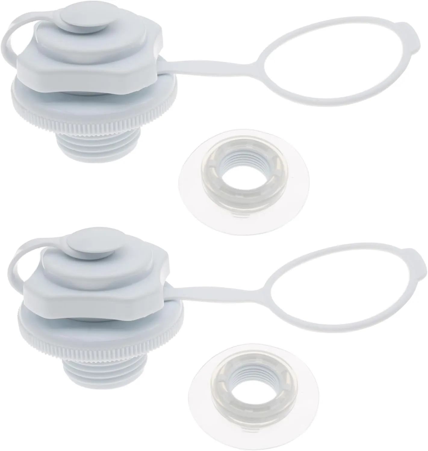 2pcs Inflatable Boat Air Valve 24mm Plastic Air Valve Caps for Inflatables Towable Tube Plug for Inflatable Raft Boat Kayak
