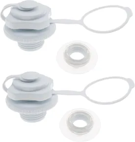 2pcs Inflatable Boat Air Valve 24mm Plastic Air Valve Caps for Inflatables Towable Tube Plug for Inflatable Raft Boat Kayak