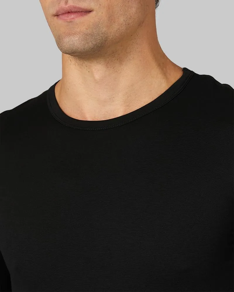 32 Degrees Heat Men's Lightweight Crew Baselayer Top | Form Fitting | Long Sleeve| 4-Way Stretch | Thermal