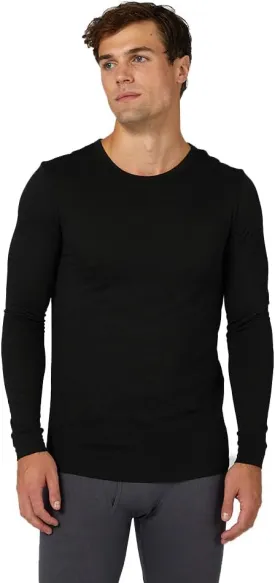 32 Degrees Heat Men's Lightweight Crew Baselayer Top | Form Fitting | Long Sleeve| 4-Way Stretch | Thermal