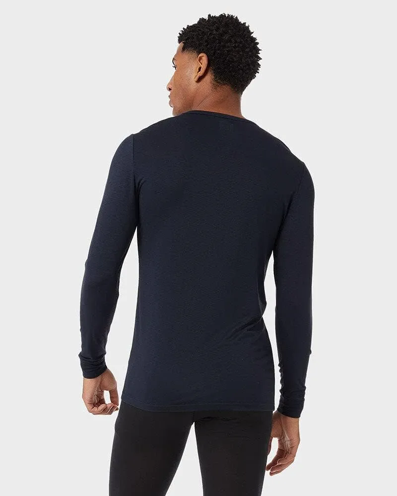 32 Degrees Men's Lightweight Baselayer Crew Top | Long Sleeve | Form Fitting | 4-Way Stretch | Thermal
