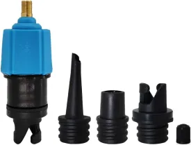 Air Valve Converter Inflatable Multifunction Valve Adapter with 4 Nozzles for Kayak Stand Up Paddle Board