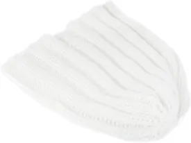 BESPORTBLE Cozy White Knit Cap for Soft and Warm Acrylic Beanie Hat for Adventures