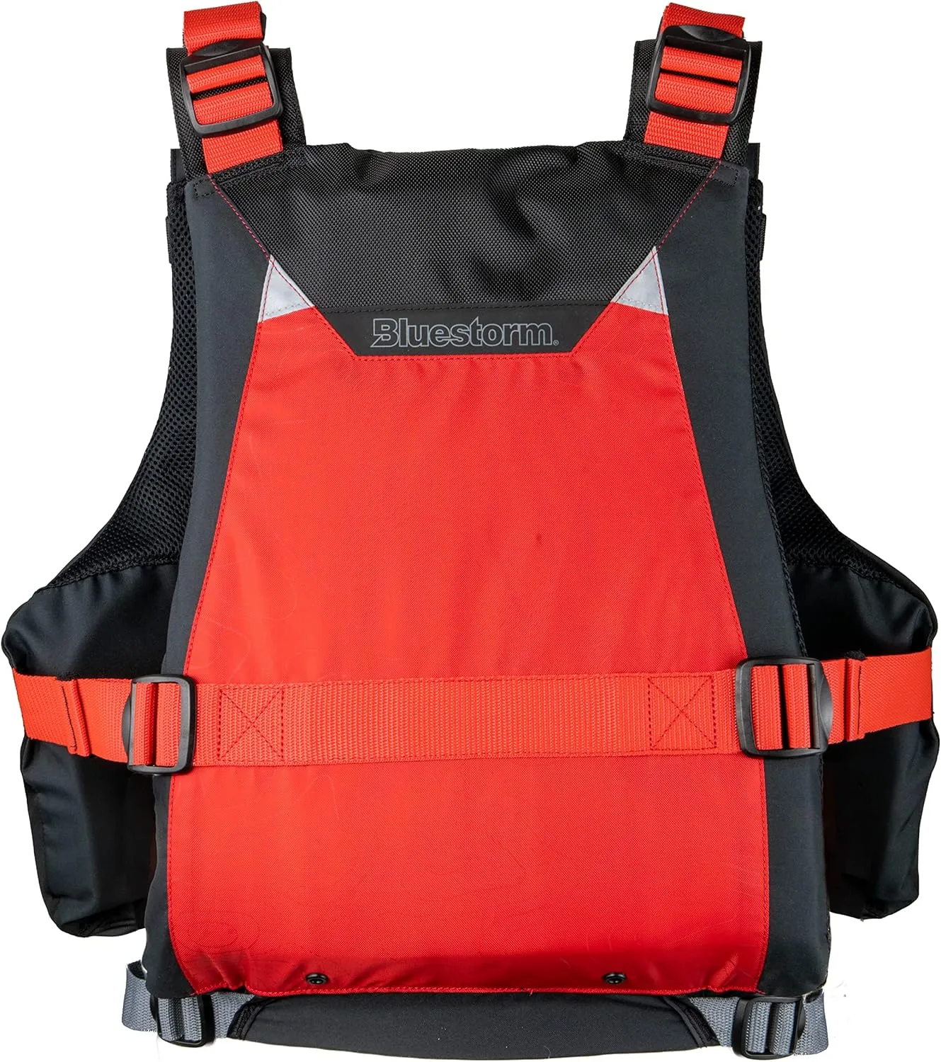 BLUESTORM Motive Kayak Life Jacket (PFD) | Fully Adjustable | Lined Pockets | US Coast Guard Approved | for Kayaking, Paddling, Fishing and More