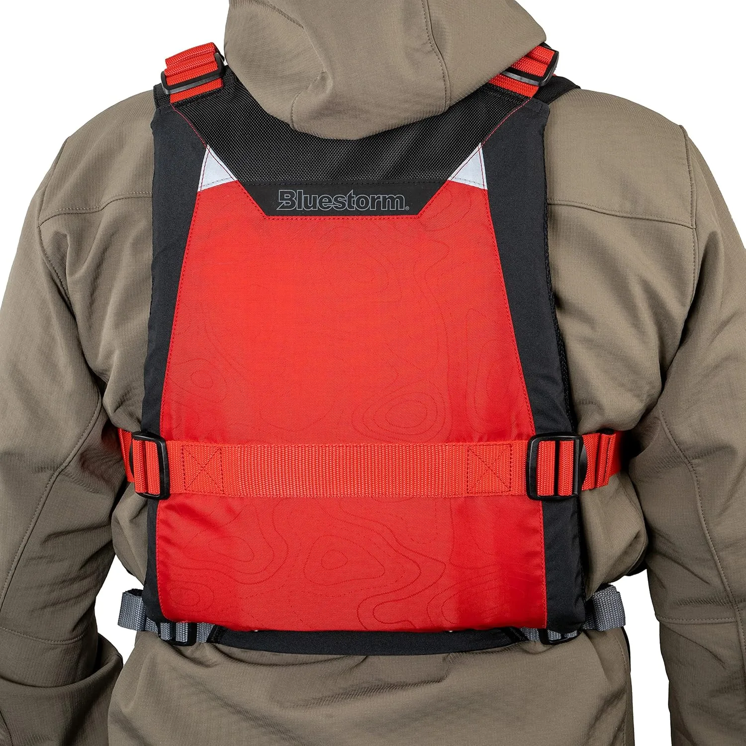BLUESTORM Motive Kayak Life Jacket (PFD) | Fully Adjustable | Lined Pockets | US Coast Guard Approved | for Kayaking, Paddling, Fishing and More