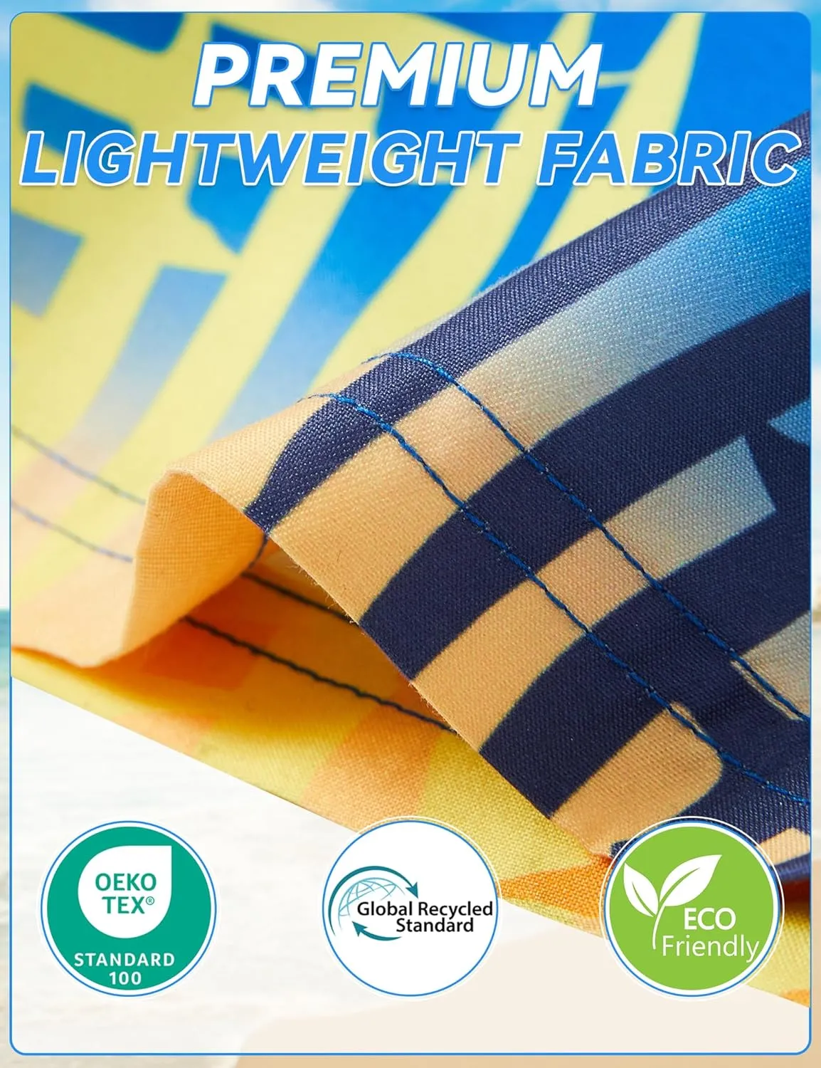 Boys Swim Trunks Quick-Dry w/Ultra Soft Jersey Lining Premium Eco Material UPF 50 