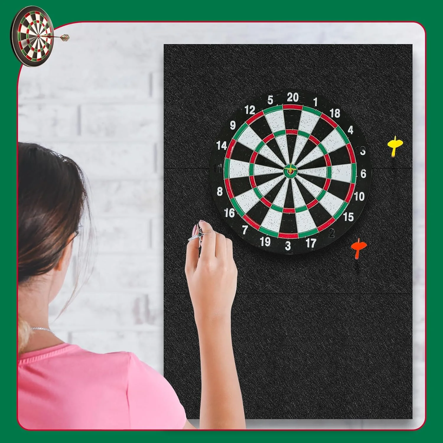Dart Board Backing Felt Wall Tiles Cork Dart Board Backer Alternative