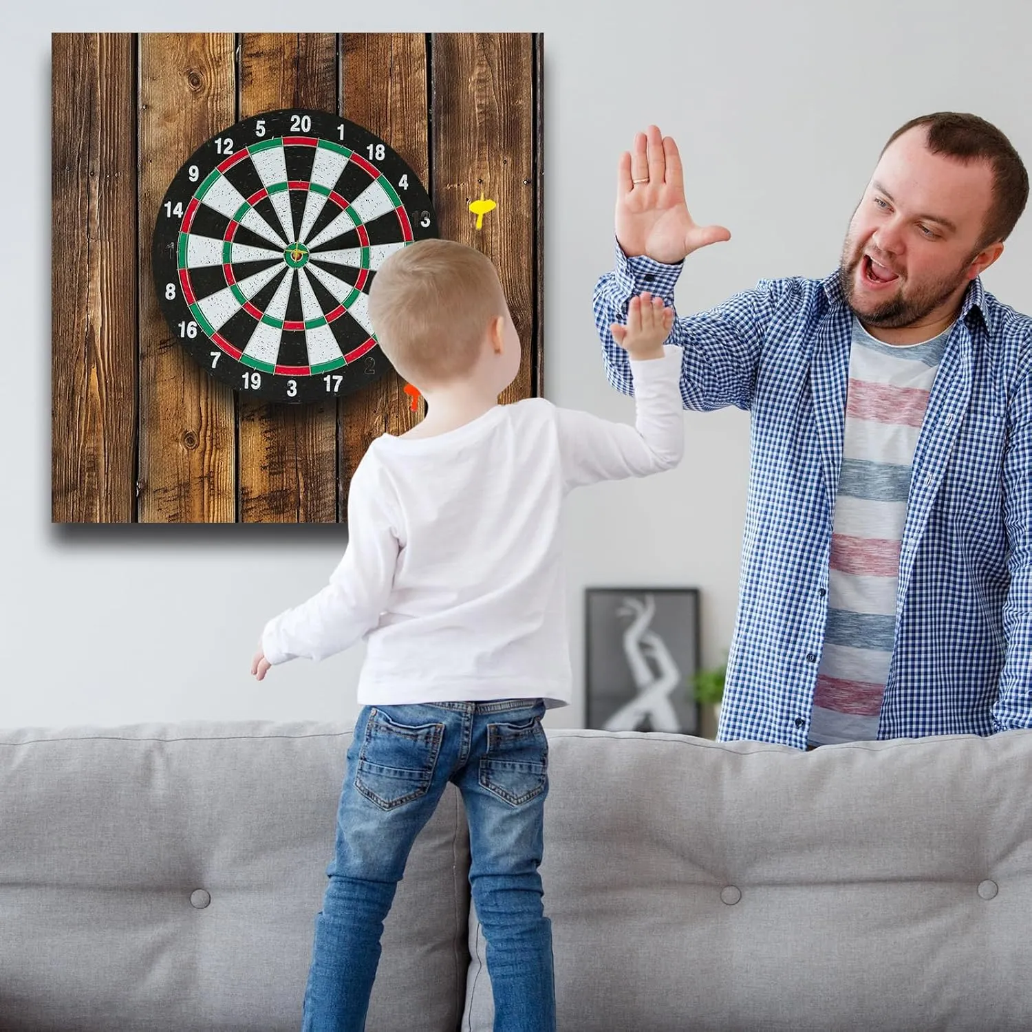 Felt Wood Grain Dart Board Wall Protectors Square Dart Board Backing Tiles Dartboard Backboard Cork Backboard Alternative