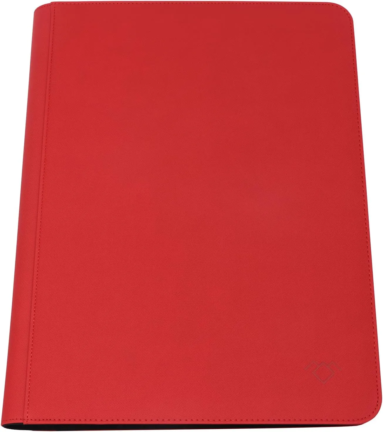 GrinOwl 16 Pocket Card Binder, Fits 1216 Trading Cards 1200  Pockets Ringless Trading Card Album Folder for TCG (Red)