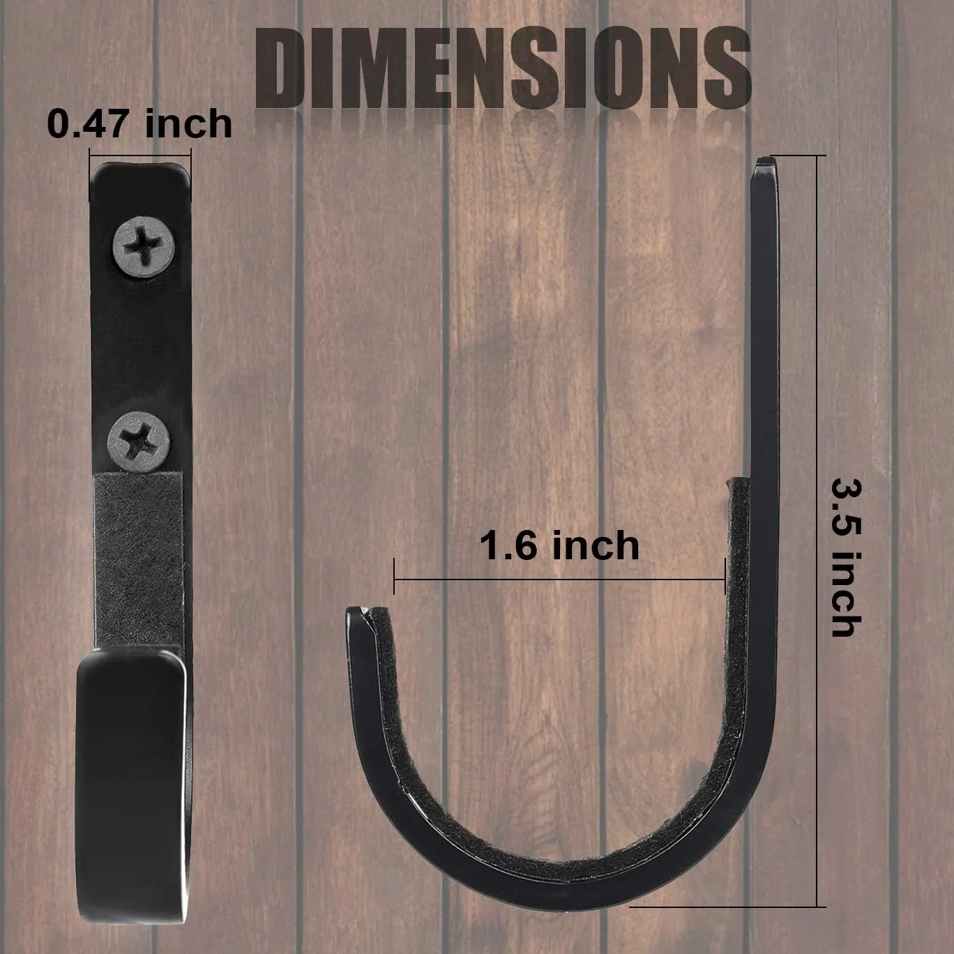 Gun Rack Storage Rifles Shotgun Hooks Wall Mount Hangers for Any Rifles Shotguns Archery Bow with Soft Padding and Heavy Duty Steel