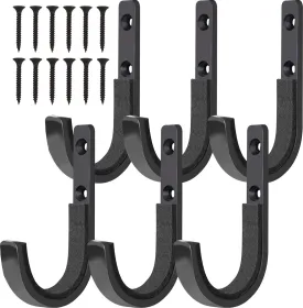 Gun Rack Storage Rifles Shotgun Hooks Wall Mount Hangers for Any Rifles Shotguns Archery Bow with Soft Padding and Heavy Duty Steel