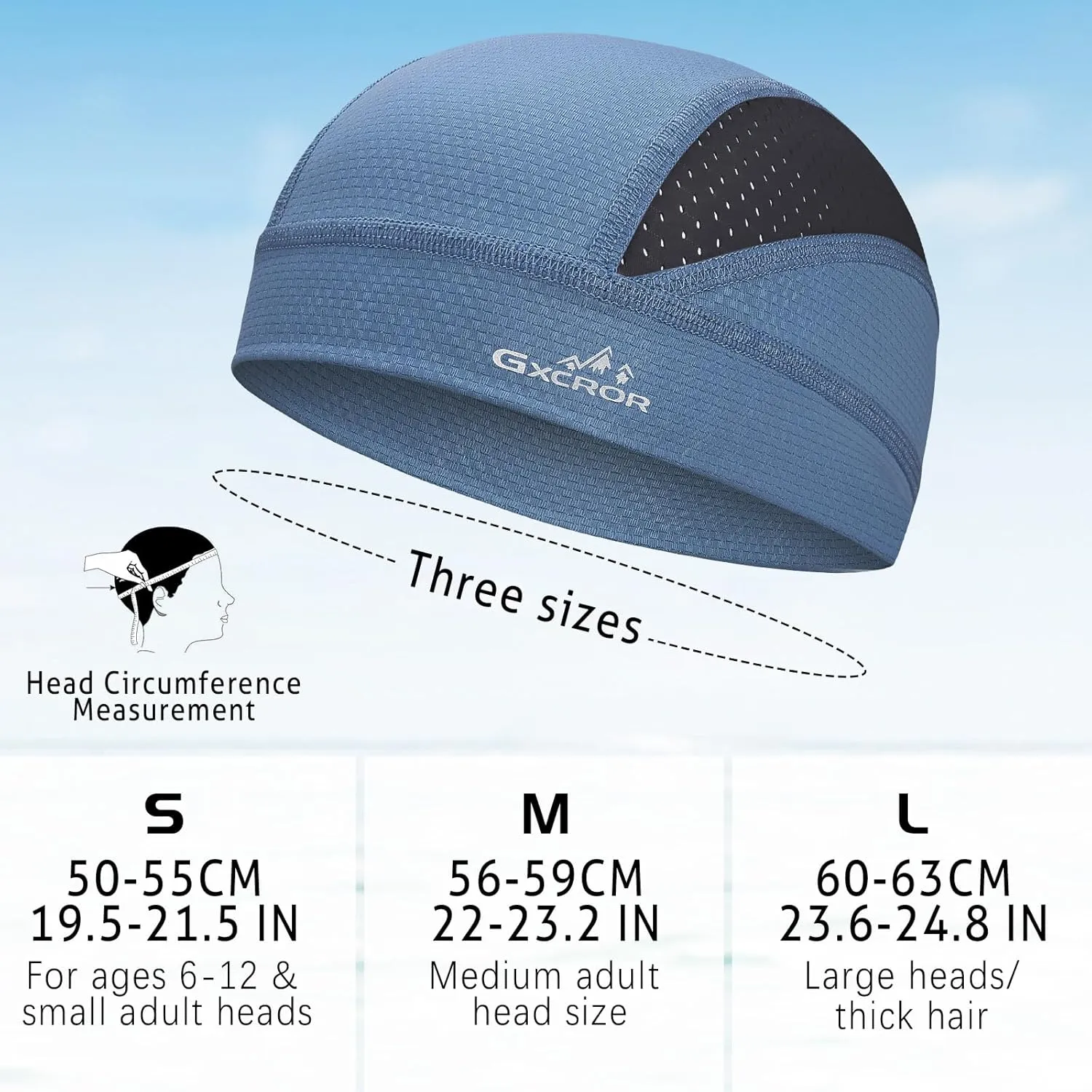 GXCROR Cooling Skull Cap Helmet Liner for Men & Women