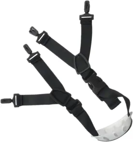 HEALLILY Lightweight Adjustable Chinstrap for Safety Helmets Comfortable Fabric Strap Chin Cup Easy Installation Portable and Soft Black Random Black White Chin Rest