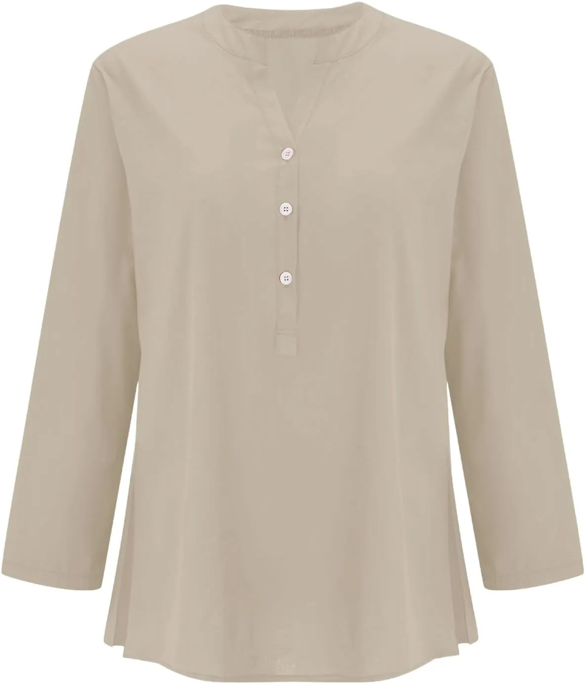 Linen Tops for Women Summer Button Down V Neck Shirts Casual Short Sleeve Loose T-Shirt Cotton Linen Blouse Tees 2025