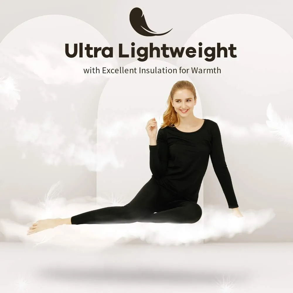 MANCYFIT Thermal Tops for Women Fleece Lined Shirt Long Sleeve Base Layer V Neck