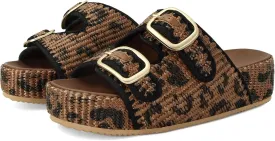 MICIFA Platform Sandals for Women Espadrille Wedges Summer Beach Sandals Comfortable Cute Woven Straw Crochet Sandals Shoes Casual Adjustable Double Buckle Strap Sandals