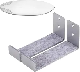 Minimalist Style Surfboard Wall Rack Longboard Paddle Board Display Storage Wall Mount Silver 6.5x1.25x2''