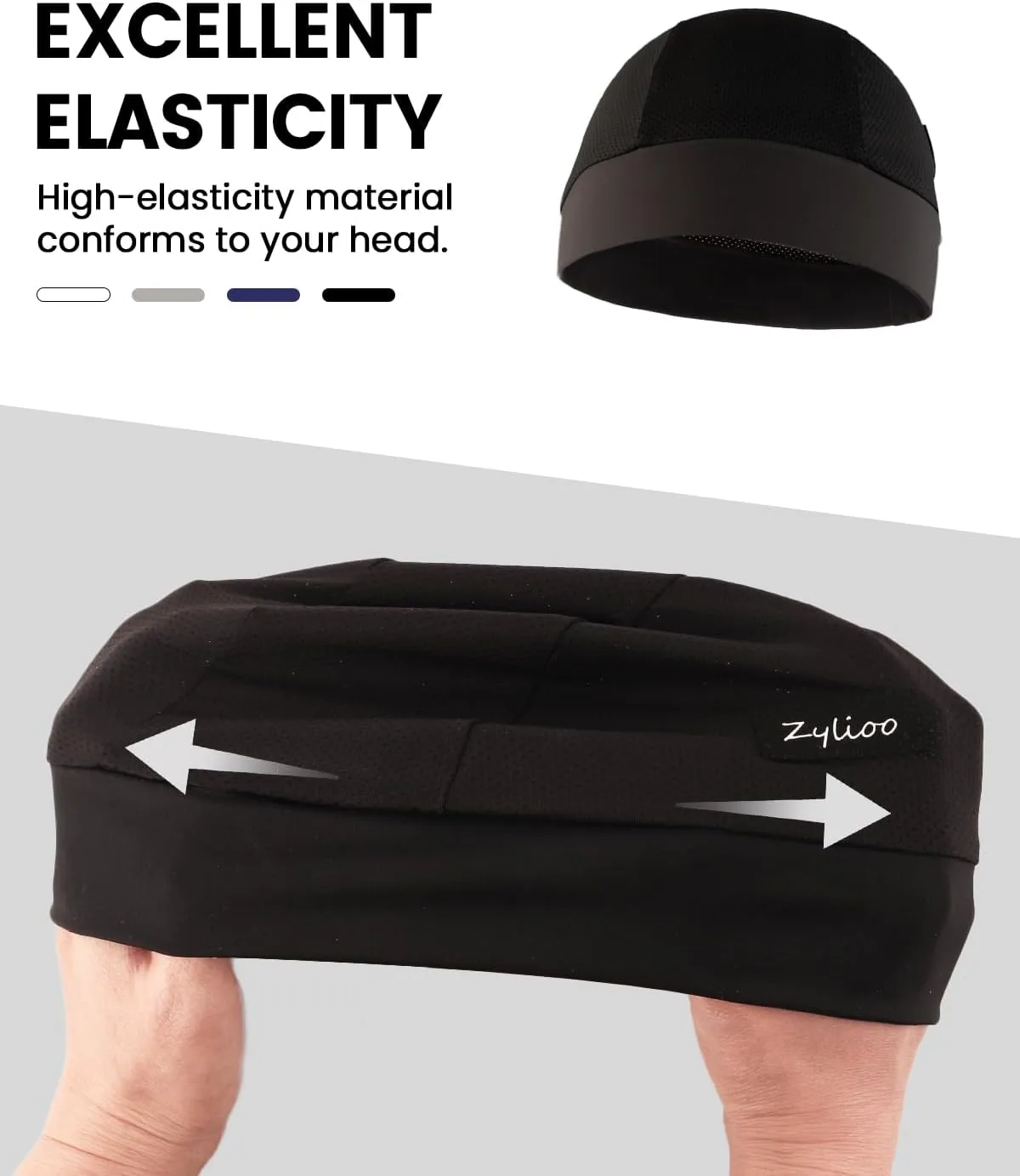 Zylioo XXL Oversize Cycling Skull Cap,Cooling Helmet Liner Sweat Liner, Sun Protection Running Bike Cap Lightweight